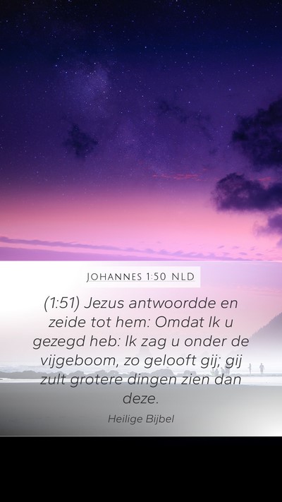 Johannes 1:50 NLD Bible Verse Image