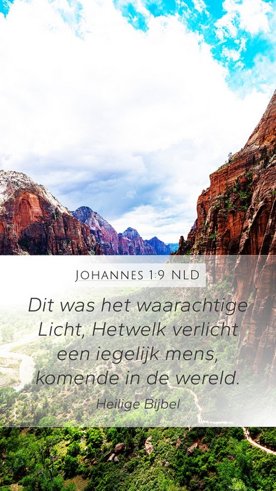Johannes 1:9 NLD Bible Verse Image