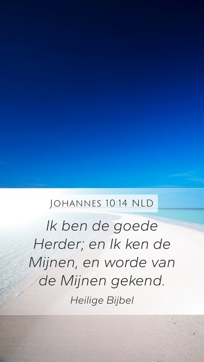 Johannes 10:14 NLD Bible Verse Image