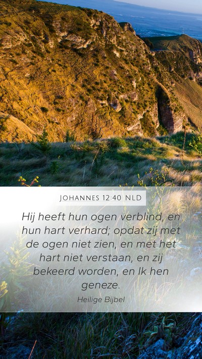 Johannes 12:40 NLD Bible Verse Image