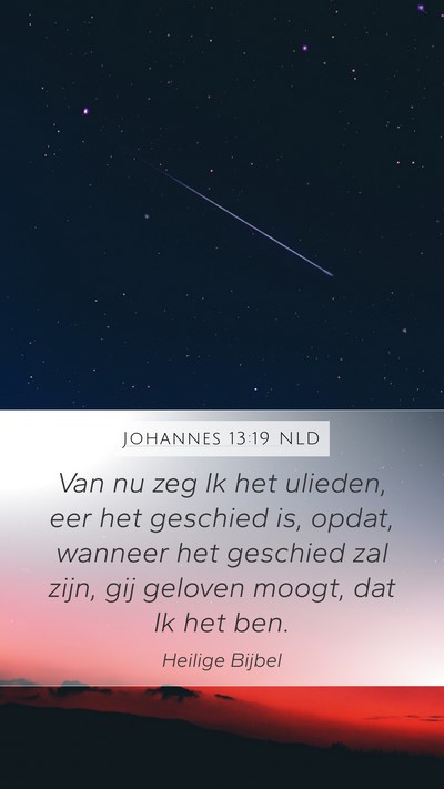 Johannes 13:19 NLD Bible Verse Image