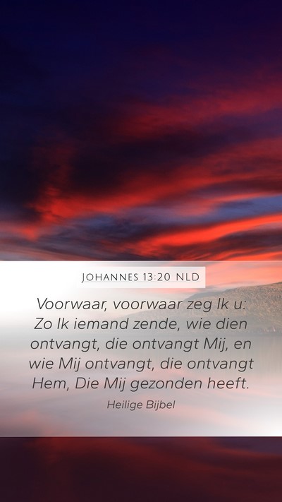 Johannes 13:20 NLD Bible Verse Image