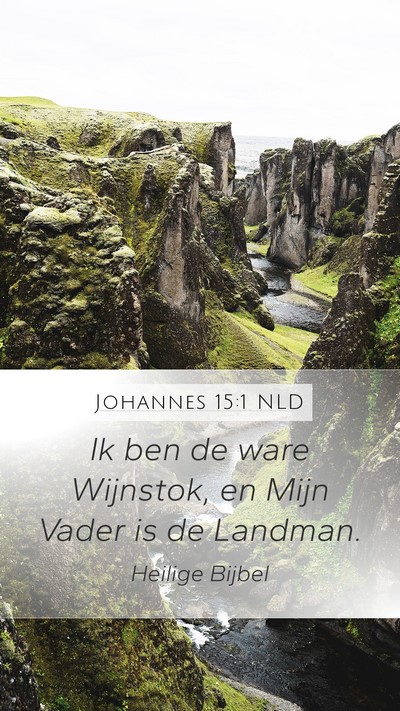 Johannes 15:1 NLD Bible Verse Image