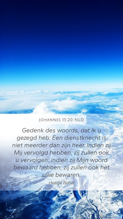 Johannes 15:20 NLD Bible Verse Image