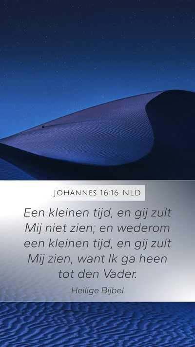Johannes 16:16 NLD Bible Verse Image