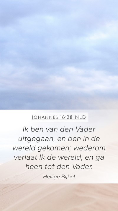Johannes 16:28 NLD Bible Verse Image