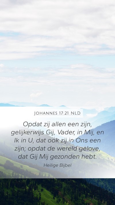 Johannes 17:21 NLD Bible Verse Image