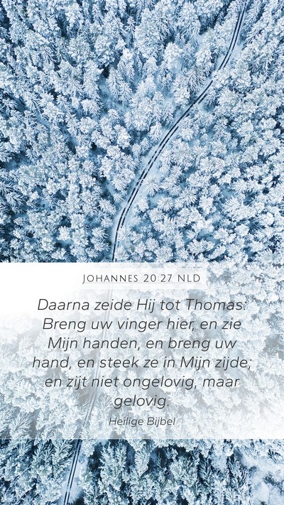 Johannes 20:27 NLD Bible Verse Image