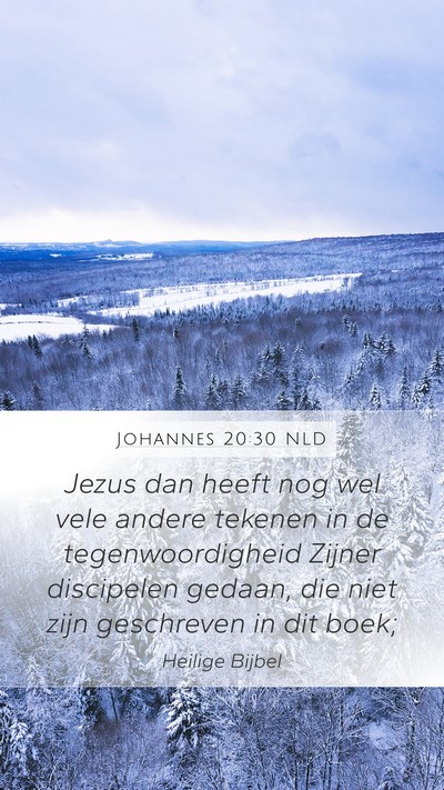 Johannes 20:30 NLD Bible Verse Image