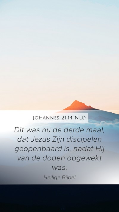 Johannes 21:14 NLD Bible Verse Image