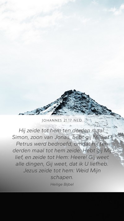Johannes 21:17 NLD Bible Verse Image