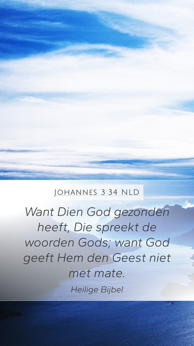 Johannes 3:34 NLD Bible Verse Image