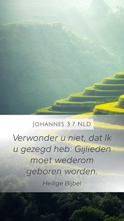 Johannes 3:7 NLD Bible Verse Image