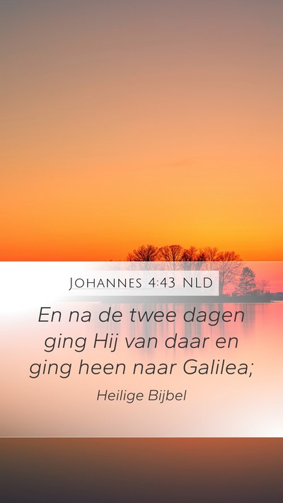 Johannes 4:43 NLD Bible Verse Image