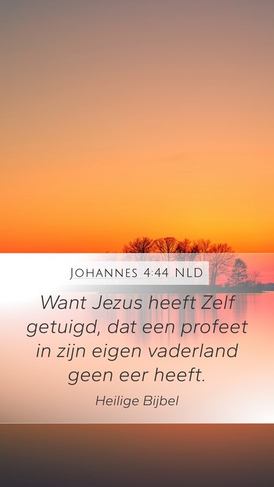 Johannes 4:44 NLD Bible Verse Image