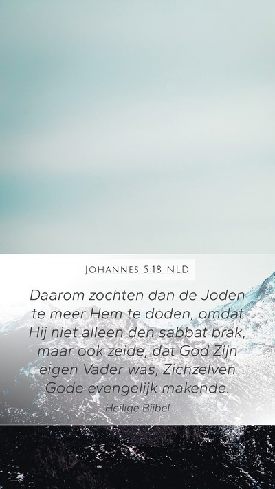 Johannes 5:18 NLD Bible Verse Image
