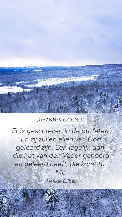 Johannes 6:45 NLD Bible Verse Image