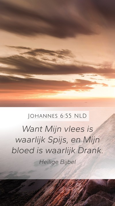 Johannes 6:55 NLD Bible Verse Image