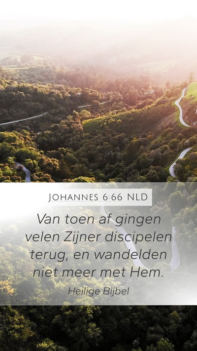 Johannes 6:66 NLD Bible Verse Image