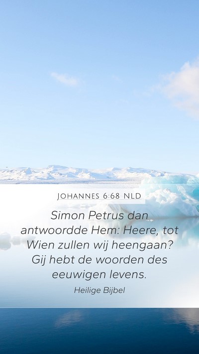 Johannes 6:68 NLD Bible Verse Image