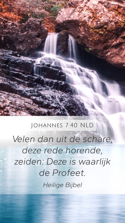 Johannes 7:40 NLD Bible Verse Image