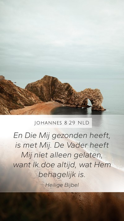 Johannes 8:29 NLD Bible Verse Image