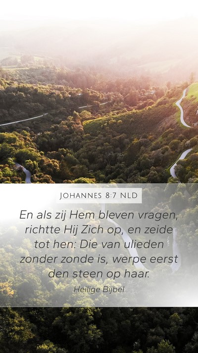 Johannes 8:7 NLD Bible Verse Image