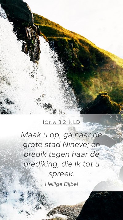 Jona 3:2 NLD Bible Verse Image