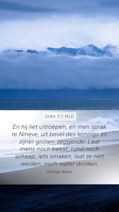 Jona 3:7 NLD Bible Verse Image