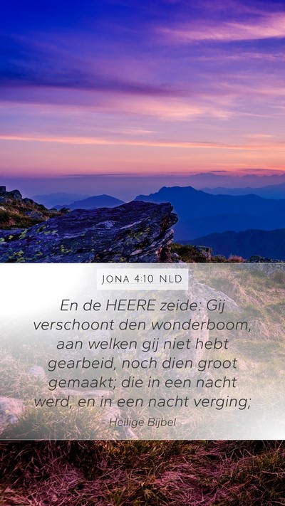 Jona 4:10 NLD Bible Verse Image