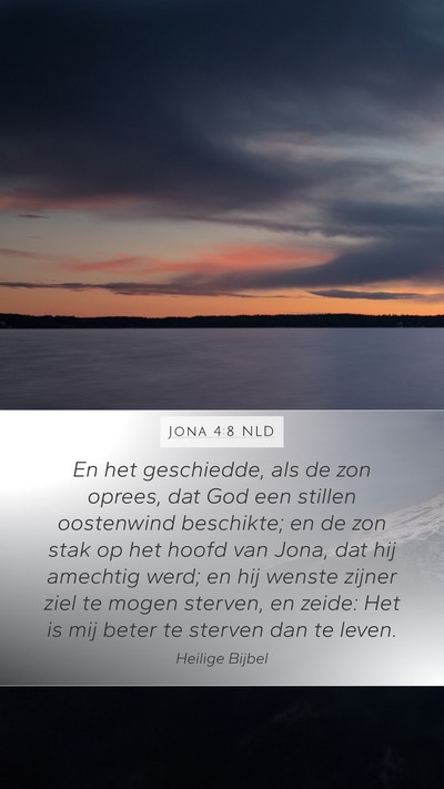 Jona 4:8 NLD Bible Verse Image
