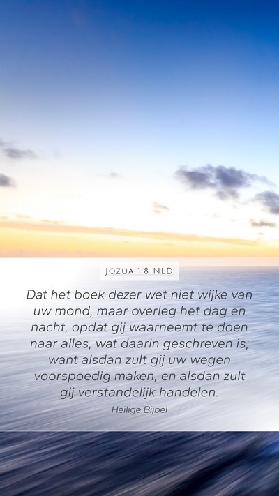 Jozua 1:8 NLD Bible Verse Image