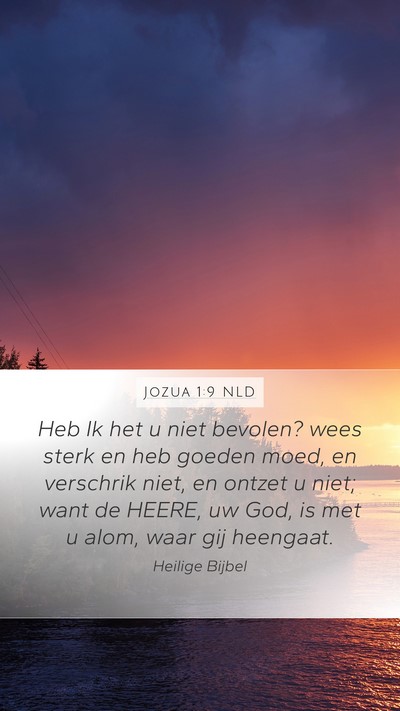Jozua 1:9 NLD Bible Verse Image