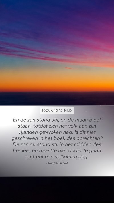 Jozua 10:13 NLD Bible Verse Image