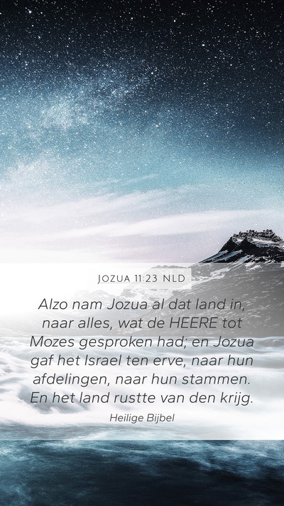 Jozua 11:23 NLD Bible Verse Image