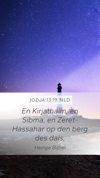 Jozua 13:19 NLD Bible Verse Image