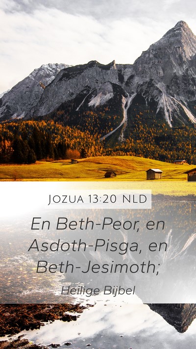 Jozua 13:20 NLD Bible Verse Image