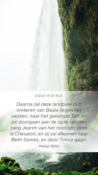 Jozua 15:10 NLD Bible Verse Image