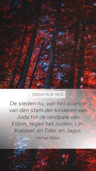 Jozua 15:21 NLD Bible Verse Image