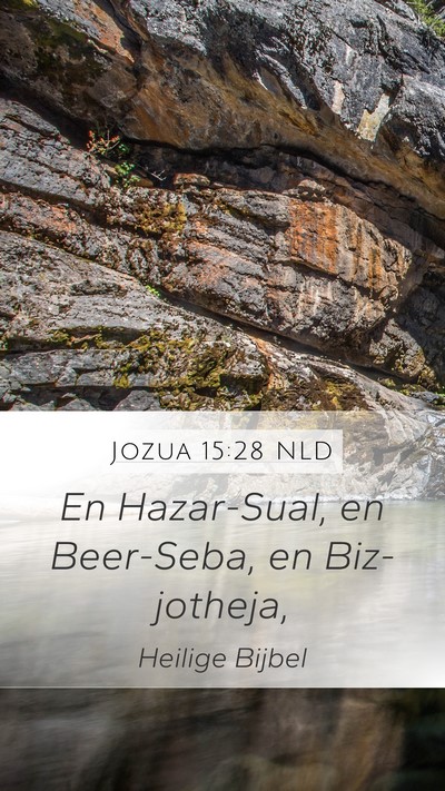 Jozua 15:28 NLD Bible Verse Image