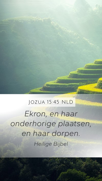 Jozua 15:45 NLD Bible Verse Image