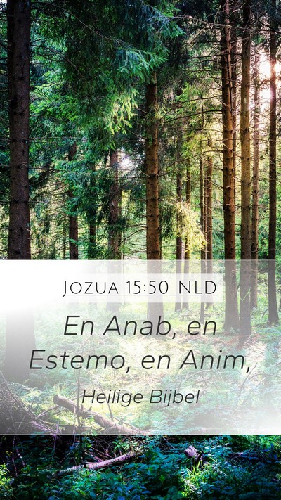 Jozua 15:50 NLD Bible Verse Image