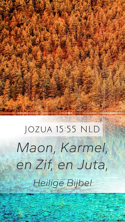 Jozua 15:55 NLD Bible Verse Image