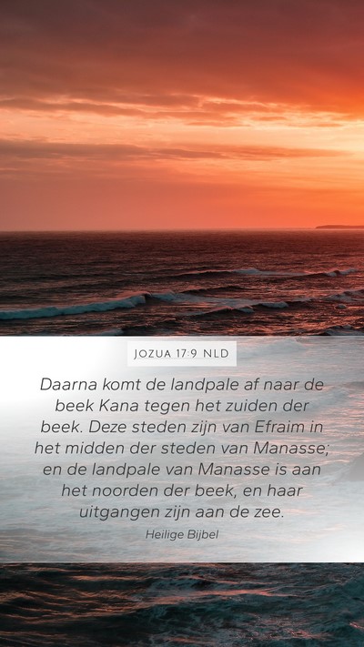 Jozua 17:9 NLD Bible Verse Image