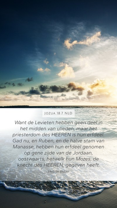 Jozua 18:7 NLD Bible Verse Image