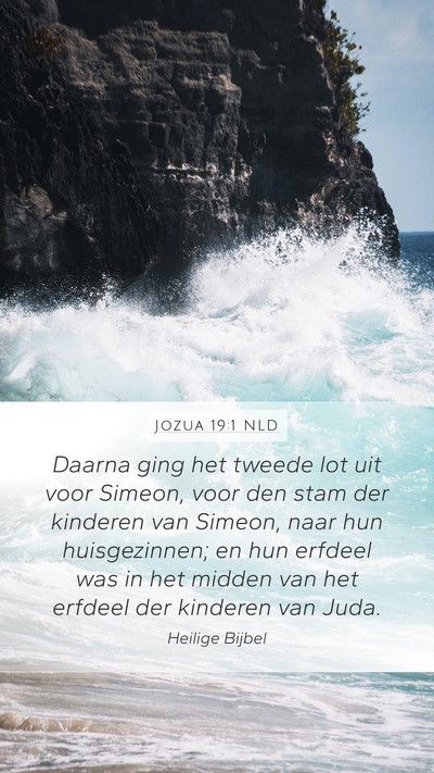 Jozua 19:1 NLD Bible Verse Image