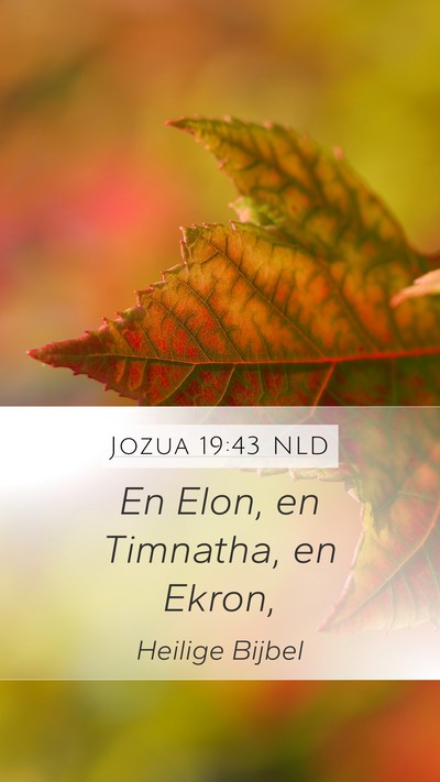 Jozua 19:43 NLD Bible Verse Image