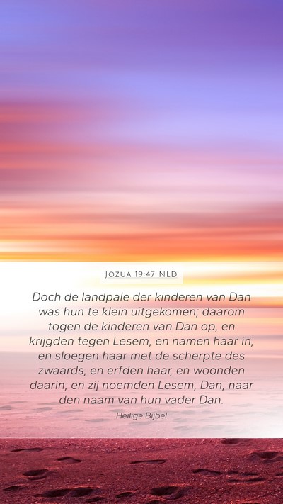 Jozua 19:47 NLD Bible Verse Image