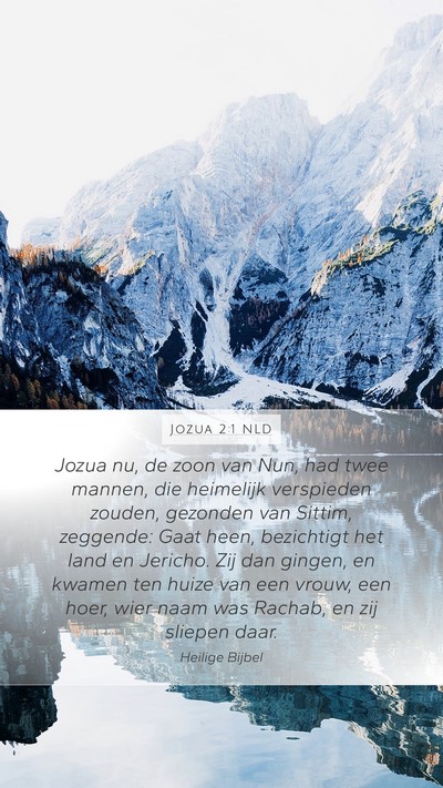 Jozua 2:1 NLD Bible Verse Image