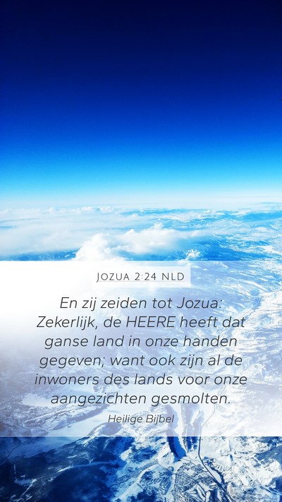 Jozua 2:24 NLD Bible Verse Image